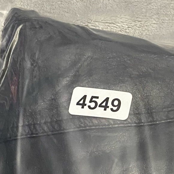 Leather King y2k Women's Black Leather Trucker Jacket 4549 - Picture 8 of 8